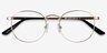 St Michel Doré MétalMontures de lunettes de vue d'EyeBuyDirect, Vue Rapprochée