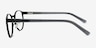 Malen Black AcetateEyeglass Frames from EyeBuyDirect, Side View