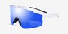 Combat Blanche PlastiqueSoleil de Lunette de vue d'EyeBuyDirect, Vue d'Angle