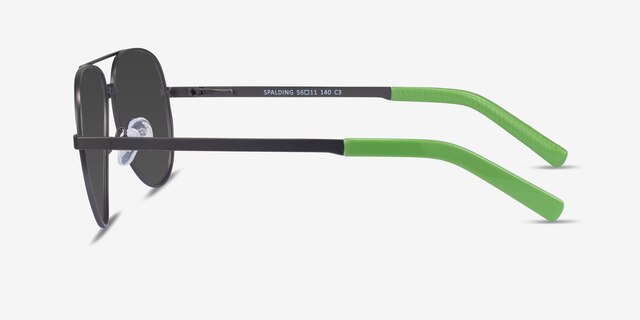 Spalding Black MetalSunglass Frames from EyeBuyDirect, Side View