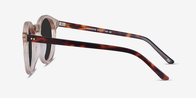 Luminance Champagne AcetateSunglass Frames from EyeBuyDirect, Side View