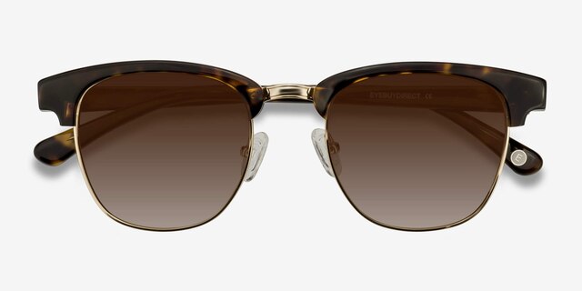 Somebody New Tortoise Acetate-metalSunglass Frames from EyeBuyDirect, Closed View