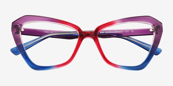 Rainbow Purple Rise Up -  Plastic Eyeglasses